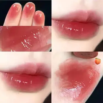 Lip Tint Nepremokavé 6 Farieb Lesk na Pery Kozmetika Tekutý Rúž Non-stick Pohár Lip Glaze Pery, make-up Zrkadlo Vody Hydratačné