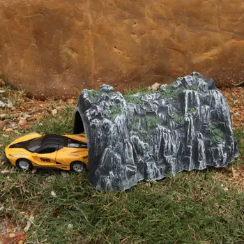 Simulácia Rockery Vlak Jaskyňa Tunel Model DIY Miniatúrne Železničnej Scény Príslušenstvo